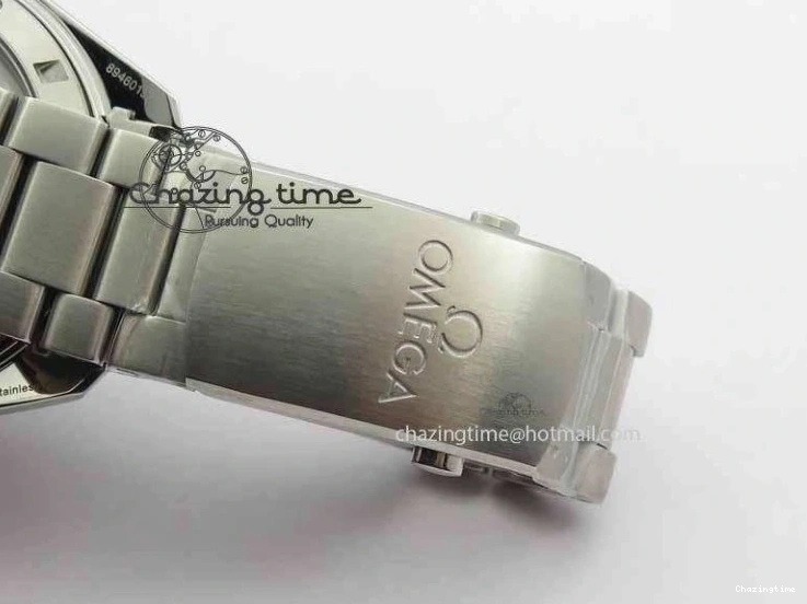 0110 Sophisticated Planet Ocean Master Chronometer Chrono SS OM 1:1 Best Edition Orange On SS Bracelet A 8156